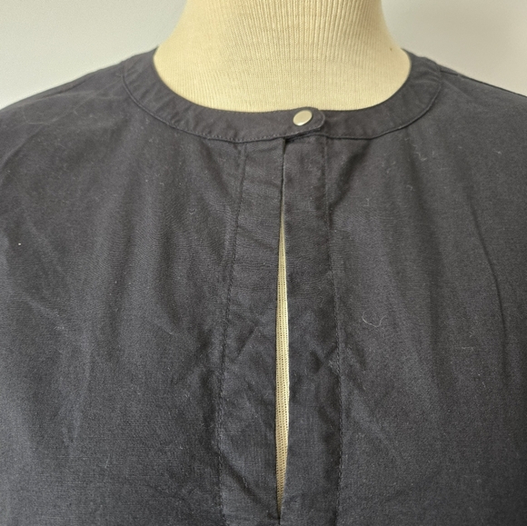 Kate Spade Saturday Black Cotton Side Snap Top. Size Small - Picture 3 of 12